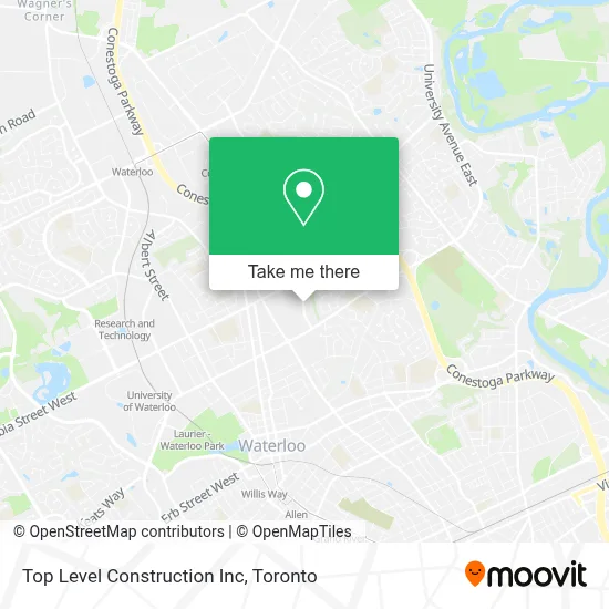 Top Level Construction Inc map