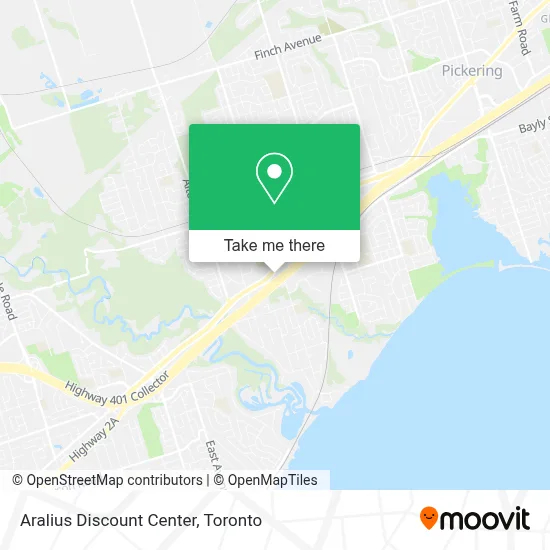 Aralius Discount Center map