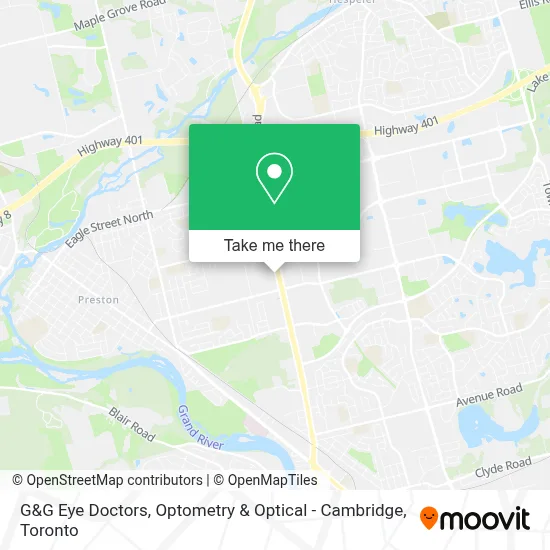 G&G Eye Doctors, Optometry & Optical - Cambridge map