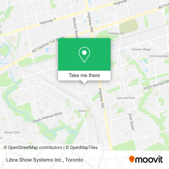 Libra Show Systems Inc. map