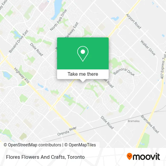 Flores Flowers And Crafts map