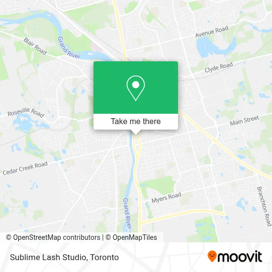 Sublime Lash Studio map
