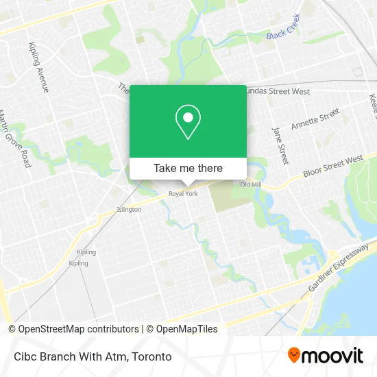 Cibc Branch With Atm map