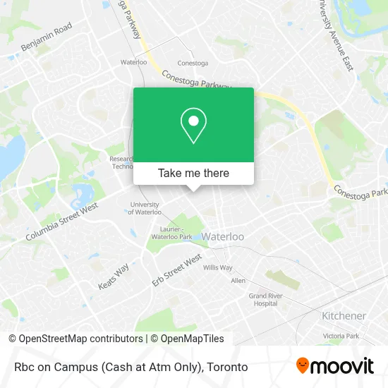 Rbc on Campus (Cash at Atm Only) map