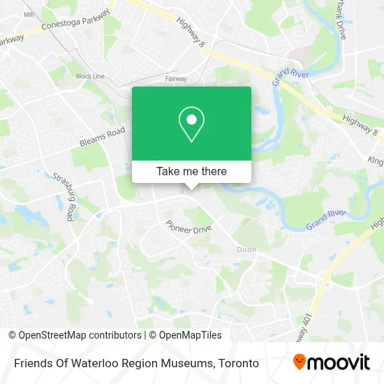 Friends Of Waterloo Region Museums map