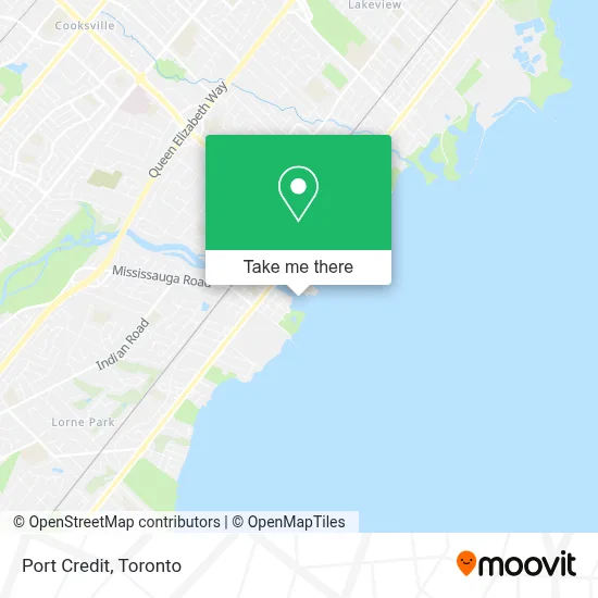 Port Credit map