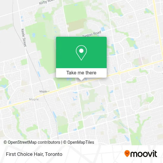 First Choice Hair map