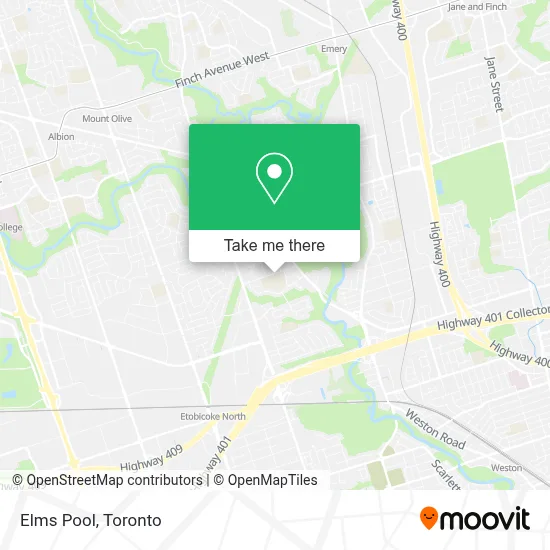 Elms Pool map