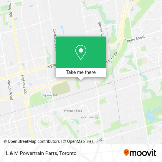 L & M Powertrain Parts map
