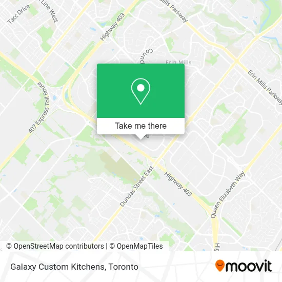Galaxy Custom Kitchens map
