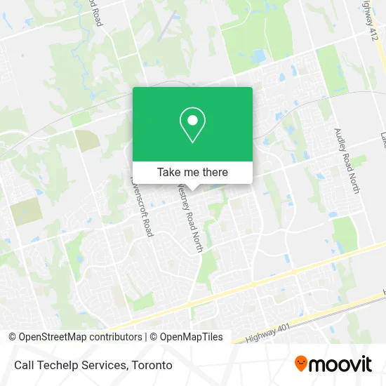 Call Techelp Services map