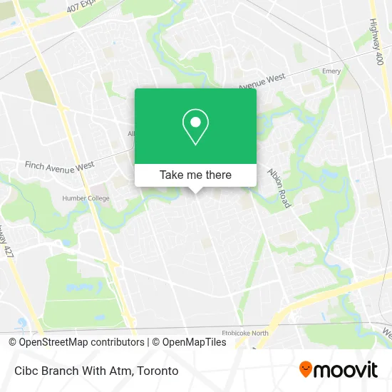 Cibc Branch With Atm map