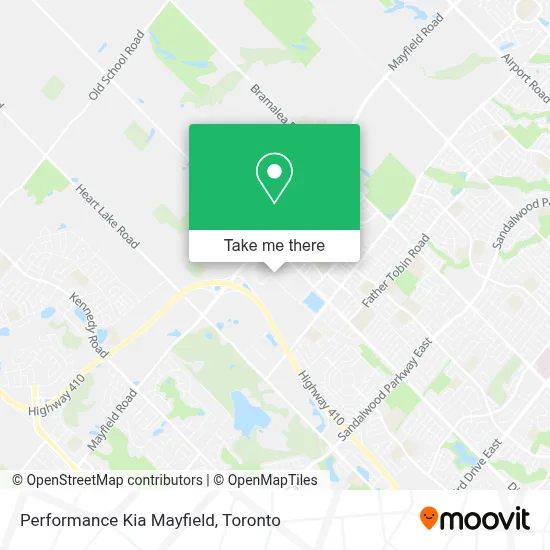 Performance Kia Mayfield map