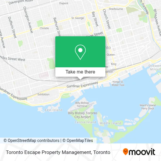 Toronto Escape Property Management map
