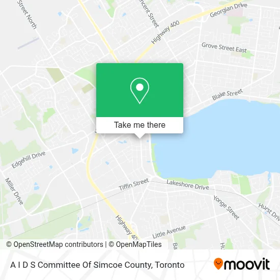 A I D S Committee Of Simcoe County map