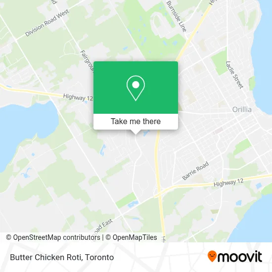 Butter Chicken Roti map