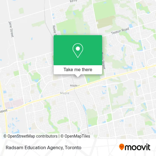 Radsam Education Agency map