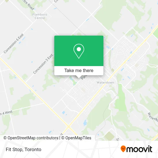 Fit Stop map