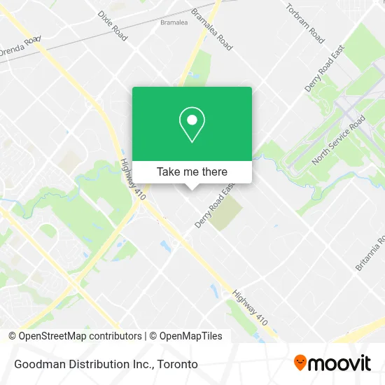 Goodman Distribution Inc. map