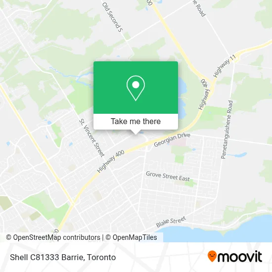 Shell C81333 Barrie map