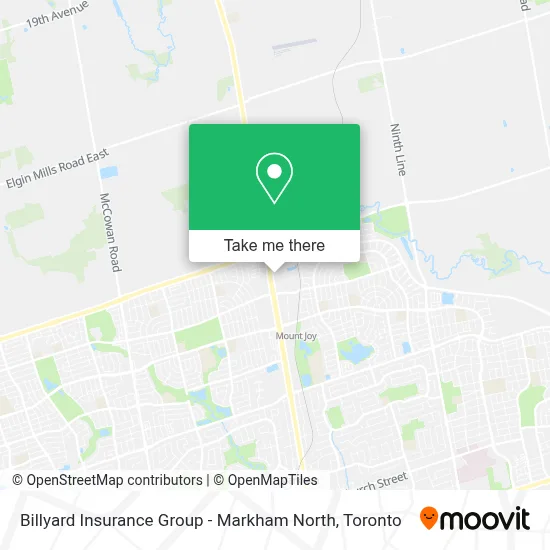 Billyard Insurance Group - Markham North map