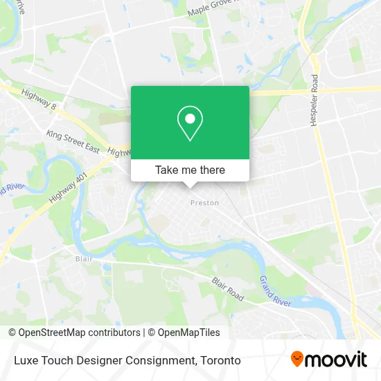 Luxe Touch Designer Consignment map