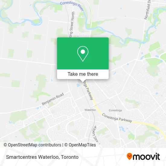 Smartcentres Waterloo map