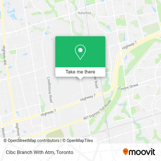 Cibc Branch With Atm map