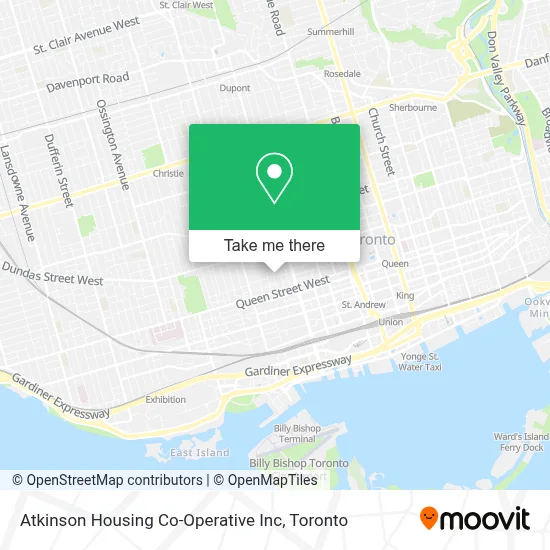 Atkinson Housing Co-Operative Inc map