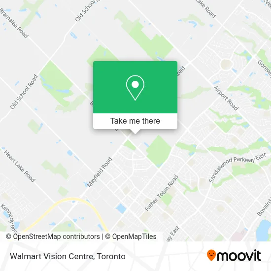 Walmart Vision Centre map