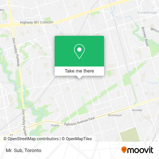 Mr. Sub map