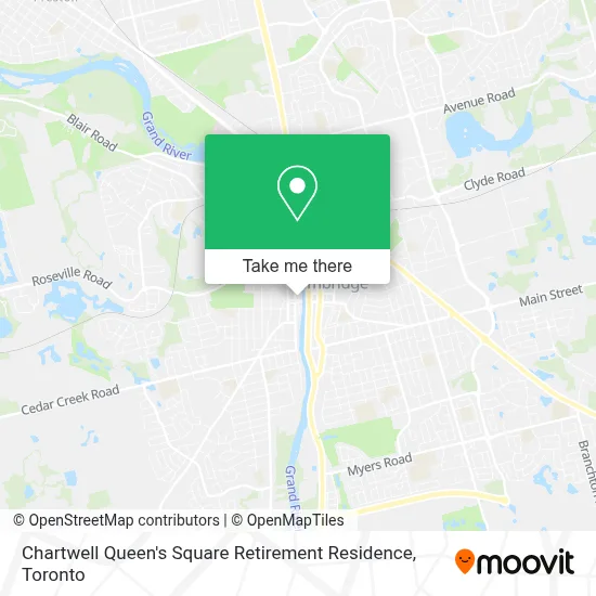 Chartwell Queen's Square Retirement Residence map