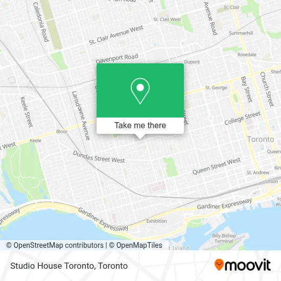 Studio House Toronto map