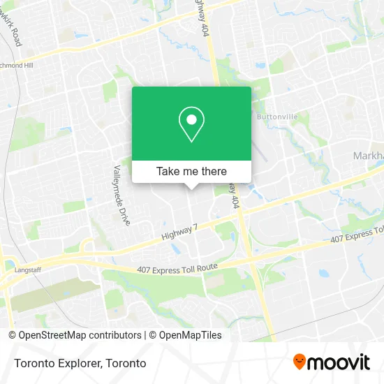 Toronto Explorer map