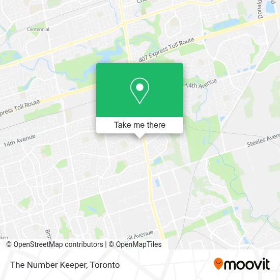 The Number Keeper map