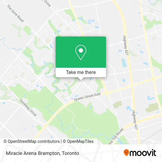 Miracle Arena Brampton map
