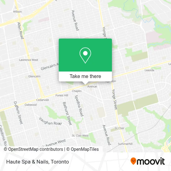 Haute Spa & Nails map