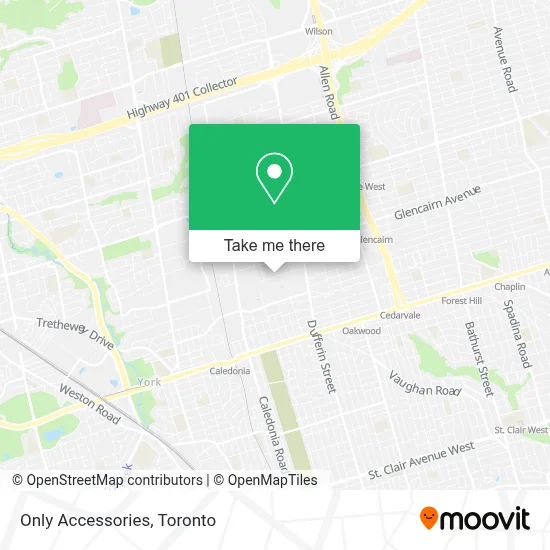 Only Accessories map