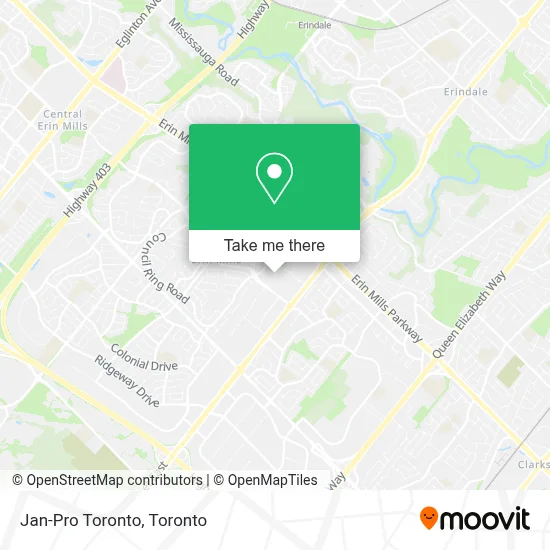 Jan-Pro Toronto map