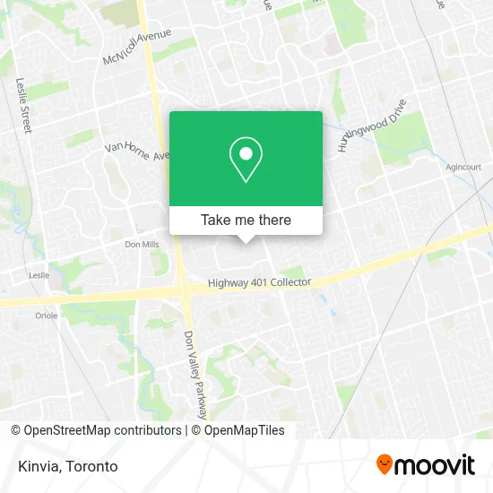 Kinvia map