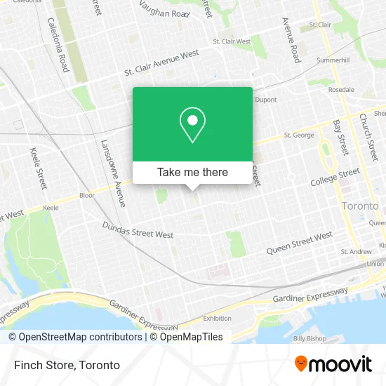 Finch Store map