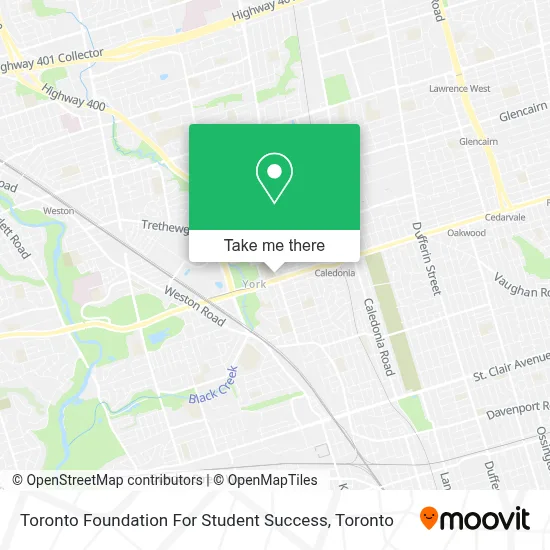 Toronto Foundation For Student Success map