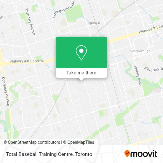 Total Baseball Training Centre map