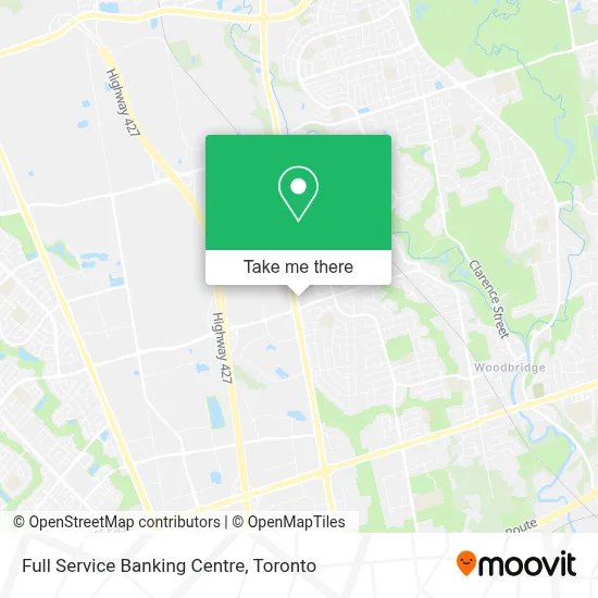 Full Service Banking Centre map