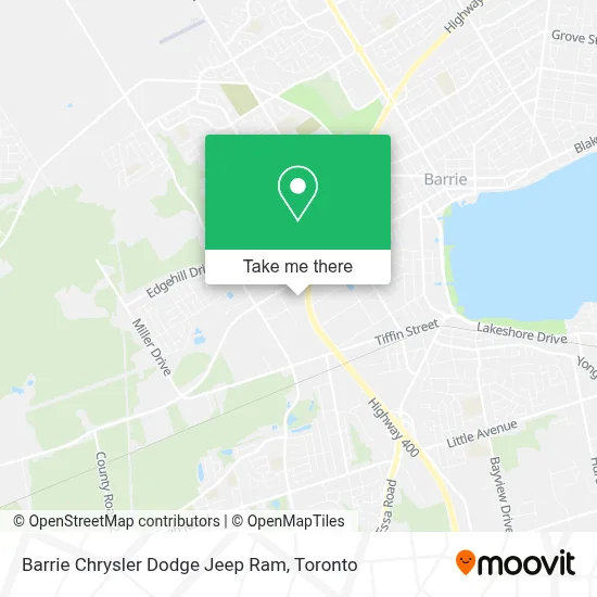 Barrie Chrysler Dodge Jeep Ram map