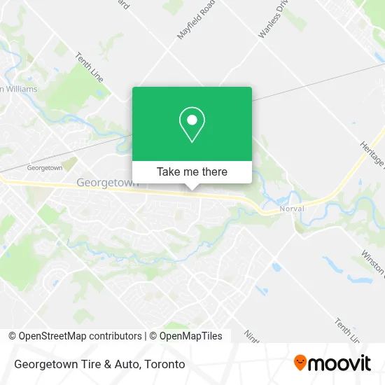 Georgetown Tire & Auto map