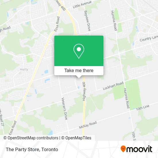 The Party Store map