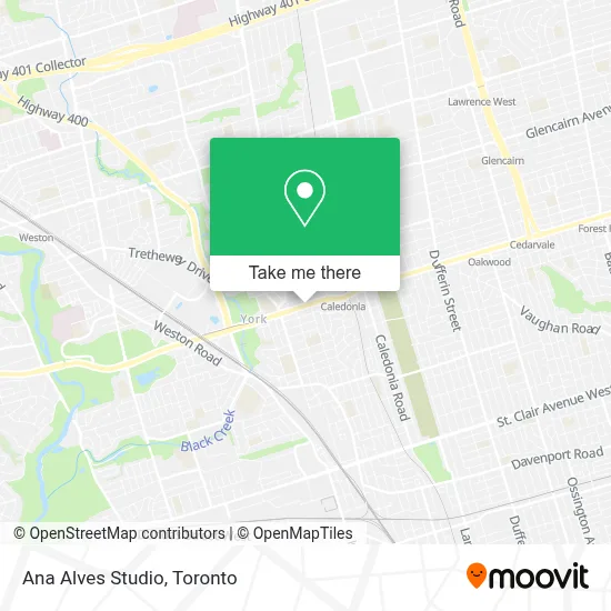 Ana Alves Studio map