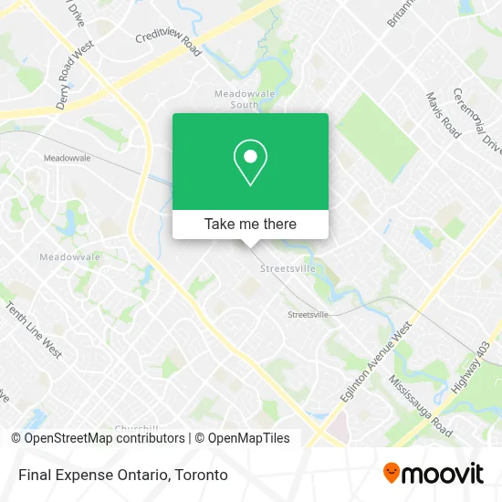 Final Expense Ontario map