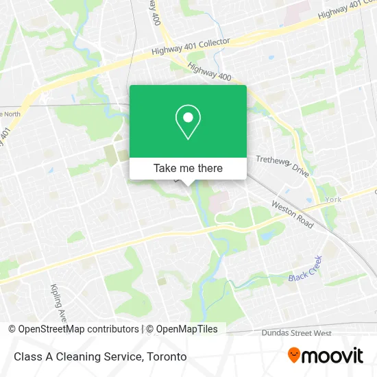 Class A Cleaning Service map